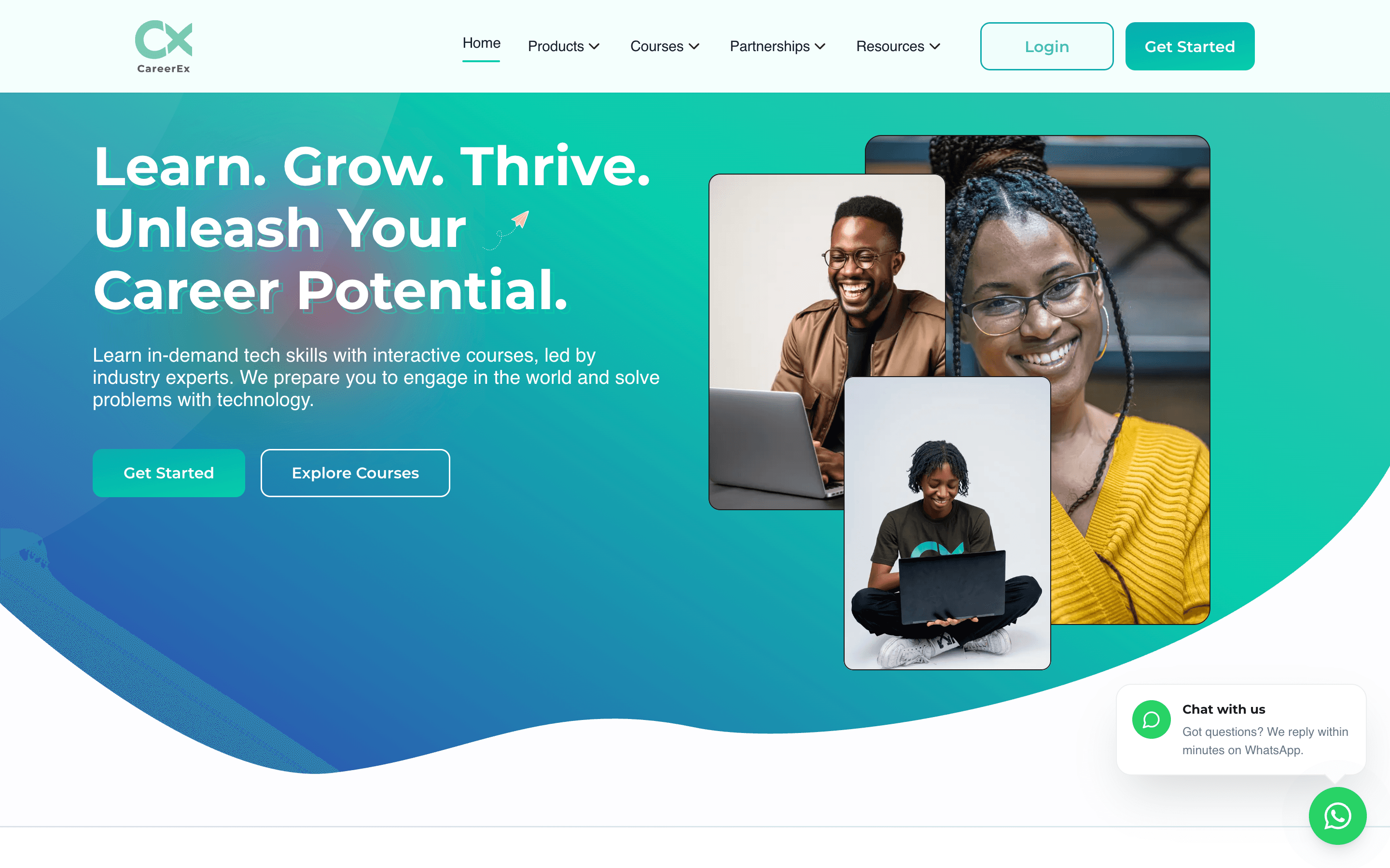 CareerEx platform screenshot